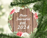 Photo Journalist Established Est. 2024 - Circle Ornament B
