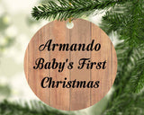 Armando Baby's First Christmas - Circle Ornament C