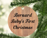 Bernard Baby's First Christmas - Circle Ornament C