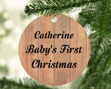 Catherine Baby's First Christmas - Circle Ornament C