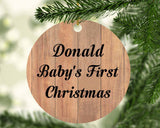 Donald Baby's First Christmas - Circle Ornament C