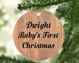 Dwight Baby's First Christmas - Circle Ornament C