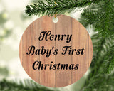 Henry Baby's First Christmas - Circle Ornament C