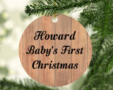 Howard Baby's First Christmas - Circle Ornament C