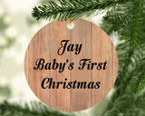 Jay Baby's First Christmas - Circle Ornament C