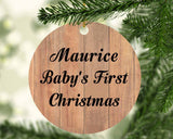 Maurice Baby's First Christmas - Circle Ornament C