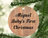 Miguel Baby's First Christmas - Circle Ornament C