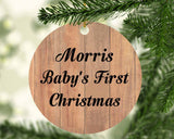 Morris Baby's First Christmas - Circle Ornament C