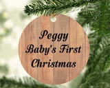 Peggy Baby's First Christmas - Circle Ornament C