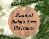 Randall Baby's First Christmas - Circle Ornament C
