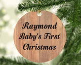 Raymond Baby's First Christmas - Circle Ornament C
