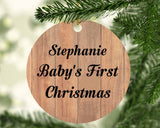 Stephanie Baby's First Christmas - Circle Ornament C