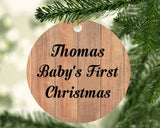 Thomas Baby's First Christmas - Circle Ornament C
