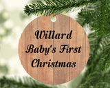 Willard Baby's First Christmas - Circle Ornament C