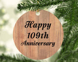 Happy 109th Anniversary - Circle Ornament C
