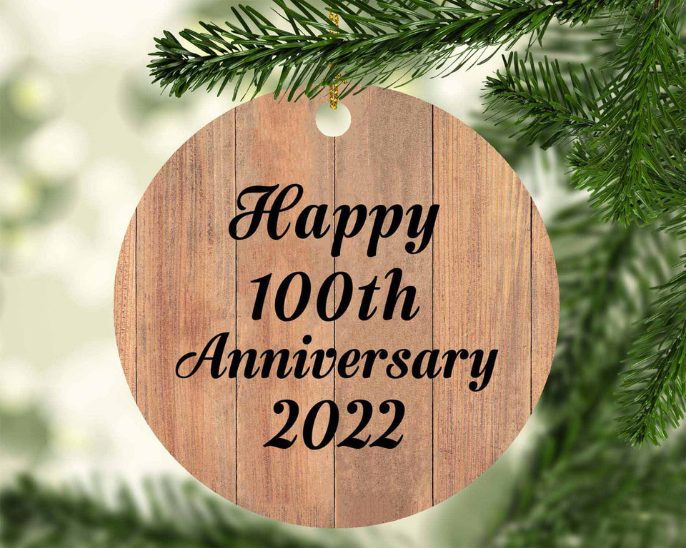 Happy 100th Anniversary 2022 - Circle Ornament C