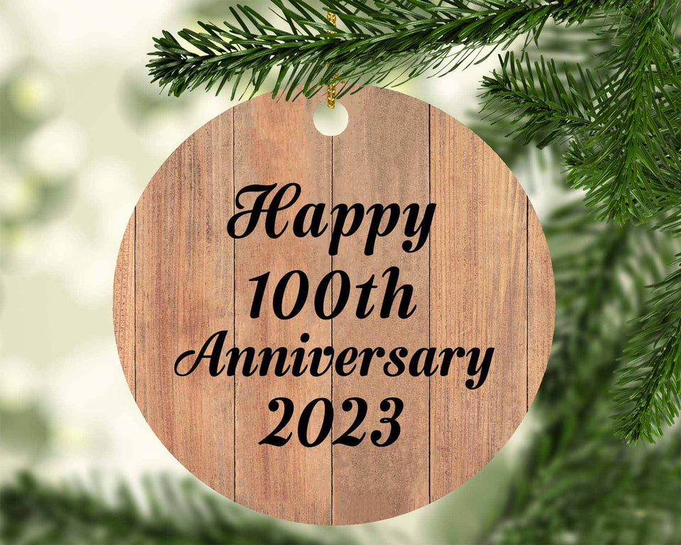 Happy 100th Anniversary 2023 - Circle Ornament C