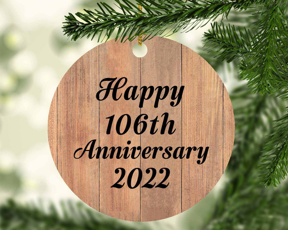 Happy 106th Anniversary 2022 - Circle Ornament C