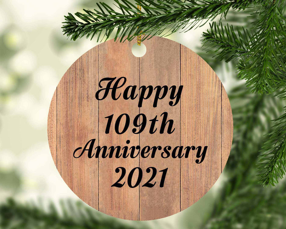 Happy 109th Anniversary 2021 - Circle Ornament C
