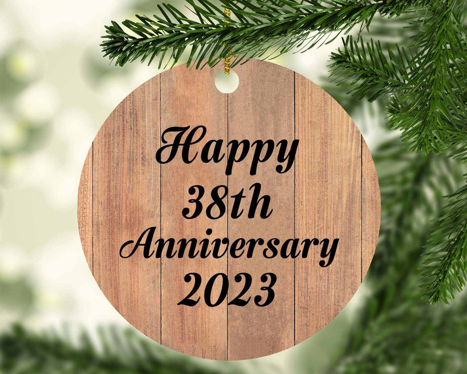 Happy 38th Anniversary 2023 - Circle Ornament C