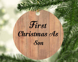 First Christmas As Son - Circle Ornament C