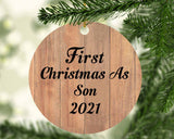 First Christmas As Son 2021 - Circle Ornament C