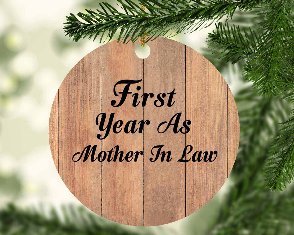 First Year As Mother In Law - Circle Ornament C