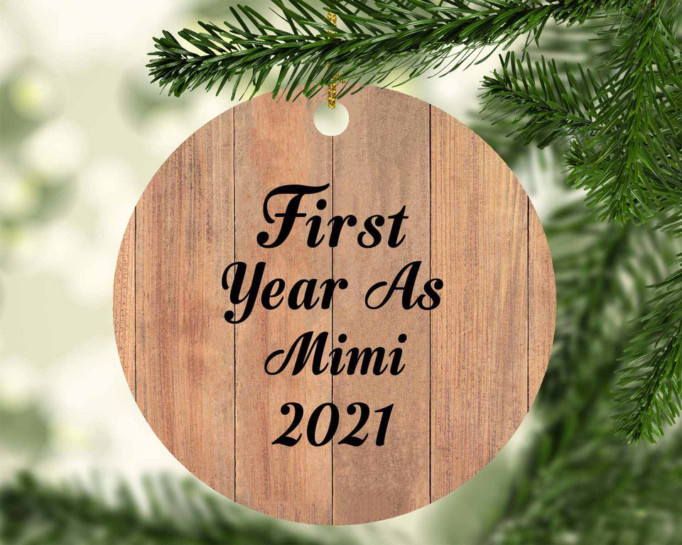 First Year As Mimi 2021 - Circle Ornament C