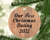 Our First Christmas Dating 2022 - Circle Ornament C