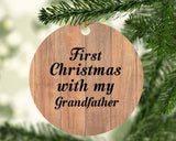 First Christmas With My Grandfather - Circle Ornament C
