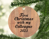 First Christmas With My Colleague 2023 - Circle Ornament C