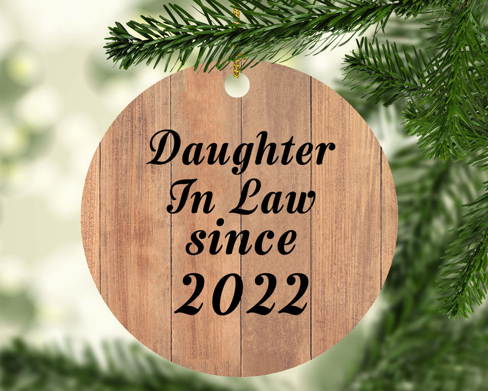 Daughter In Law Since 2022 - Circle Ornament C