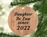 Daughter In Law Since 2022 - Circle Ornament C