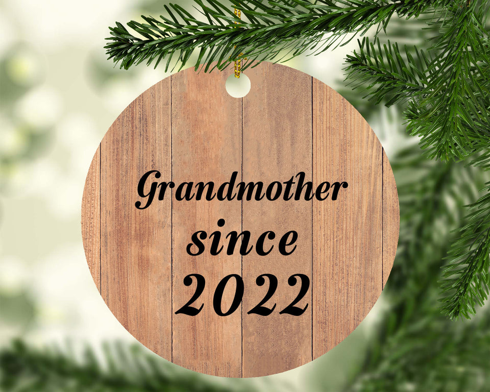 Grandmother Since 2022 - Circle Ornament C