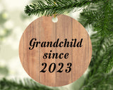 Grandchild Since 2023 - Circle Ornament C