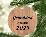 Granddad Since 2023 - Circle Ornament C