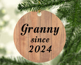 Granny Since 2024 - Circle Ornament C