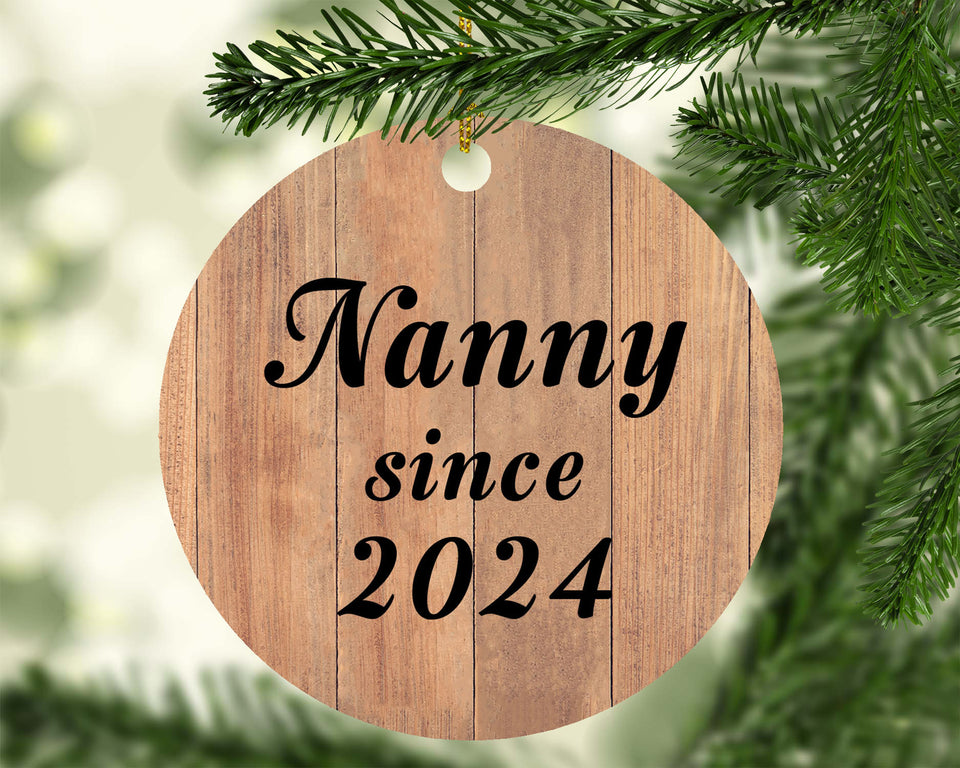 Nanny Since 2024 - Circle Ornament C