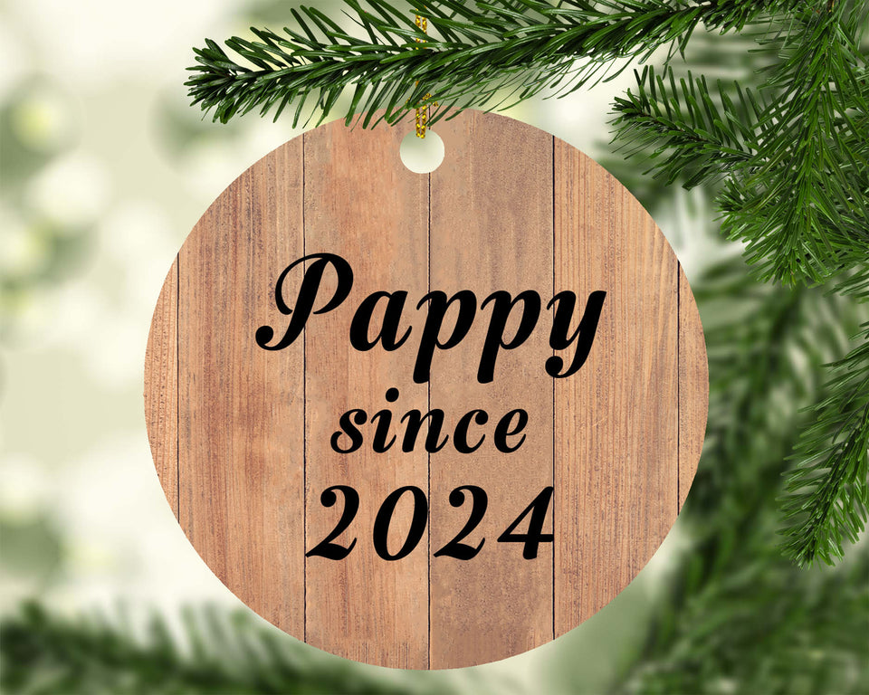 Pappy Since 2024 - Circle Ornament C