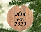 Kid Established EST. 2023 - Circle Ornament C