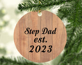 Step Dad Established EST. 2023 - Circle Ornament C
