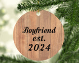 Boyfriend Established EST. 2024 - Circle Ornament C