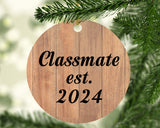 Classmate Established EST. 2024 - Circle Ornament C