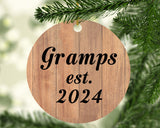 Gramps Established EST. 2024 - Circle Ornament C