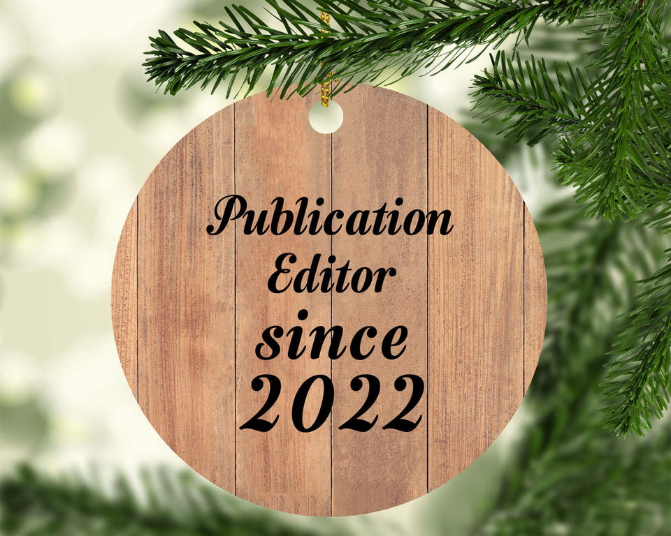 Publication Editor Since 2022 - Circle Ornament C