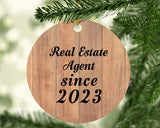 Real Estate Agent Since 2023 - Circle Ornament C