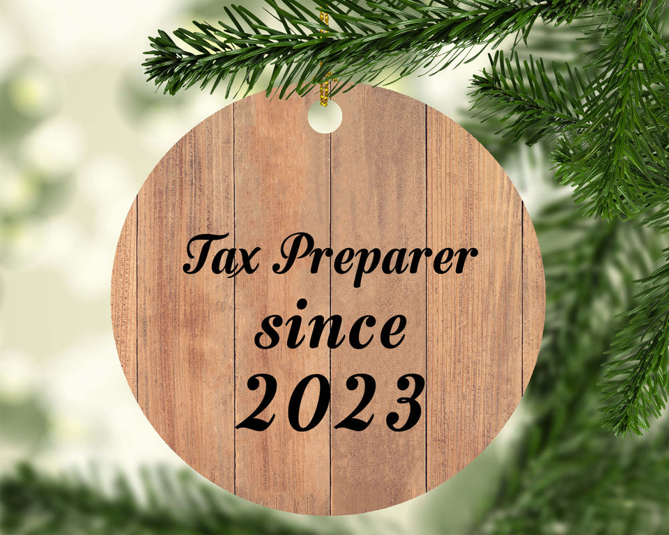Tax Preparer Since 2023 - Circle Ornament C