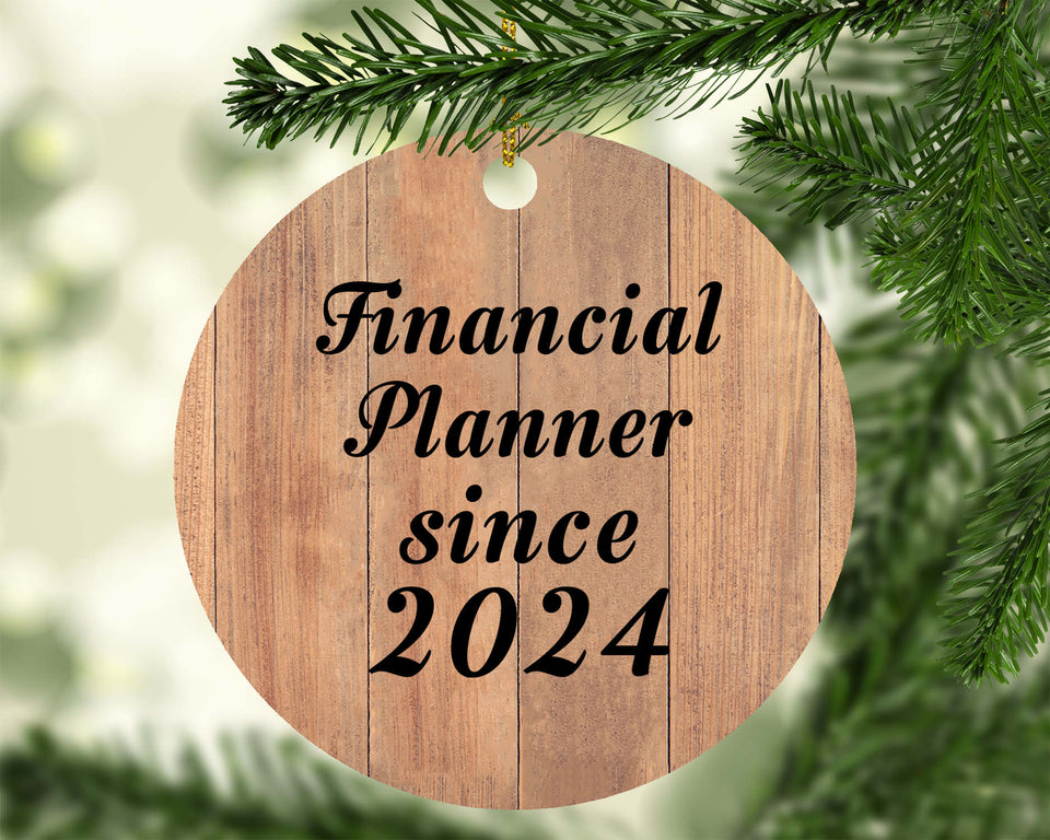 Financial Planner Since 2024 - Circle Ornament C