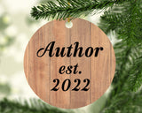 Author Established Est. 2022 - Circle Ornament C