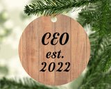 CEO Established Est. 2022 - Circle Ornament C